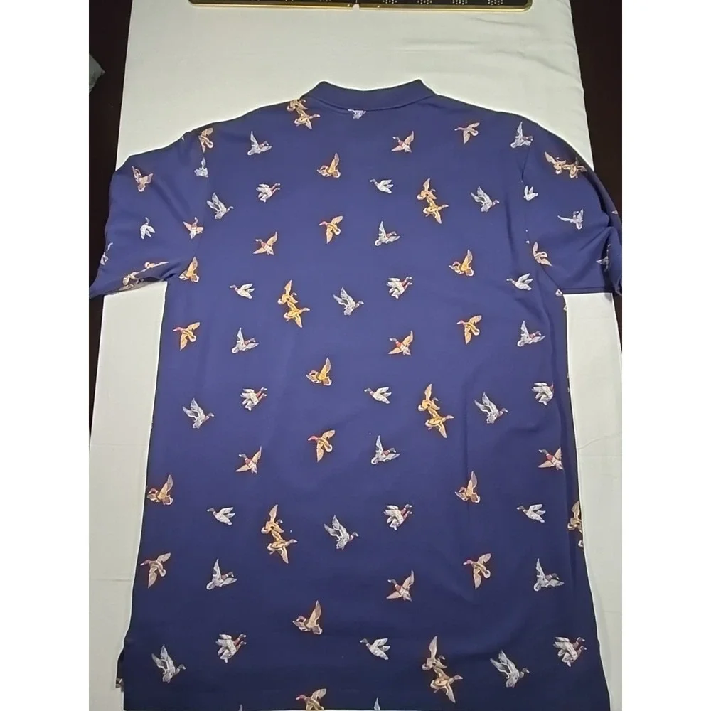 Polo Ralph Lauren Mens Large nwt Tall Short Sleeve Blue‎ Outdoor Ducks Classic
